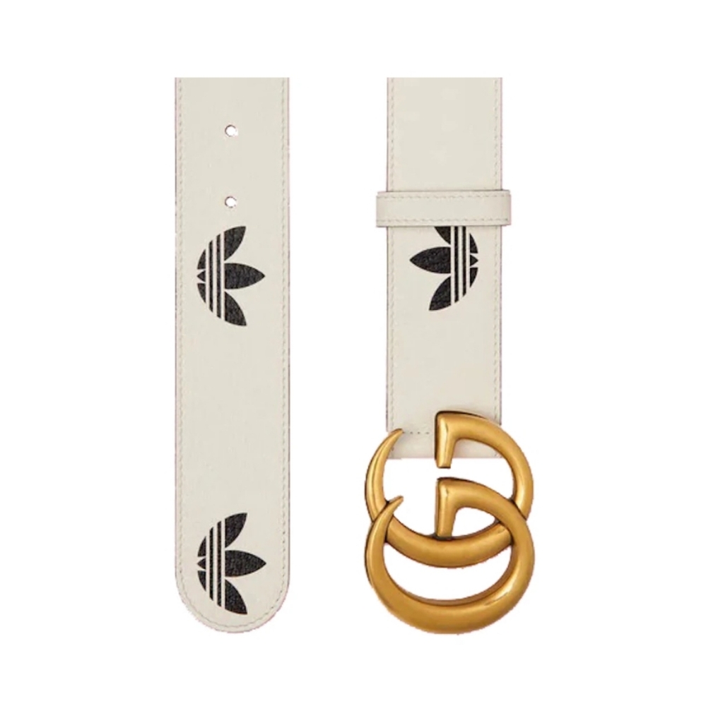 White Gucci x Adidas men's belt 100cm